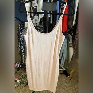 Cream Bandage Spaghetti Strap Mini Dress Date Night Festival size Large